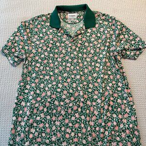 Goodfellow Golf Shirt - XL - Green Floral